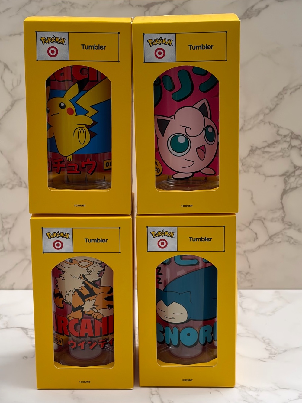 Pokemon x Target 30th Anniversary Tumbler Set of 4